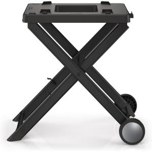 Ninja XSKSTAND Woodfire Collapsible Outdoor Grill Stand, Compatible with Ninja Woodfire Grills (OG700 Series), Foldable, Side Utensil Holder, Weather-Resistant, Black(Works with OG700 series)