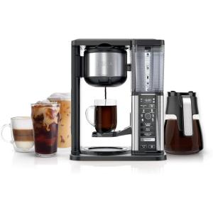 Ninja Hot & Iced XL Coffee Maker with Rapid Cold Brew, 4 Brew Styles, 8 Sizes Small Cup to Travel Mug, Single-Serve Coffee Brewer, 12-Cup Carafe, Permanent Filter, Removable Reservoir, Black, CM371(10 Cup)