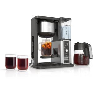 Ninja Hot & Iced XL Coffee Maker with Rapid Cold Brew, 4 Brew Styles, 8 Sizes Small Cup to Travel Mug, Single-Serve Coffee Brewer, 12-Cup Carafe, Permanent Filter, Removable Reservoir, Black, CM371(12 Cup)