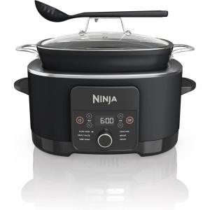 Ninja® 12-in-1 PossibleCooker™ PLUS | 8.5-qt – Sous Vide & Proof Multi-Cooker | Slow Cooker, Dutch Oven & More | Glass Lid & Integrated Spoon | Nonstick | Oven Safe Pot to 500°F | Black | MC1010(Black)