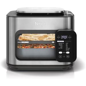 Ninja Combi All-in-One Multicooker, Oven, & Air Fryer, Complete Meals in 15 Mins, 14-in-1 Functions, Combi Cooker + Air Fry, Bake, Roast, Slow Cook and More, 3 Accessories, Stainless Steel, SFP701(Multicooker)