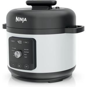 Ninja HyperHeat 9-in-1 6.5-qt Pressure Cooker | Steams, Slow Cooks, Sears, Sautés, Sous Vide, Yogurt & More | With SimpliServe Pot | Powerful 1200-Watt | Grey | PC201GY(White)