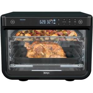 Ninja Prestige Smart XL with Pro Cook System 10-in-1 Air Fry Digital Countertop Convection Toaster Oven with Air Fry, Air Roast, Broil & Bake, Pro Cook Thermometer, 1800 Watts, Stainless Steel, DT551(8-in-1)
