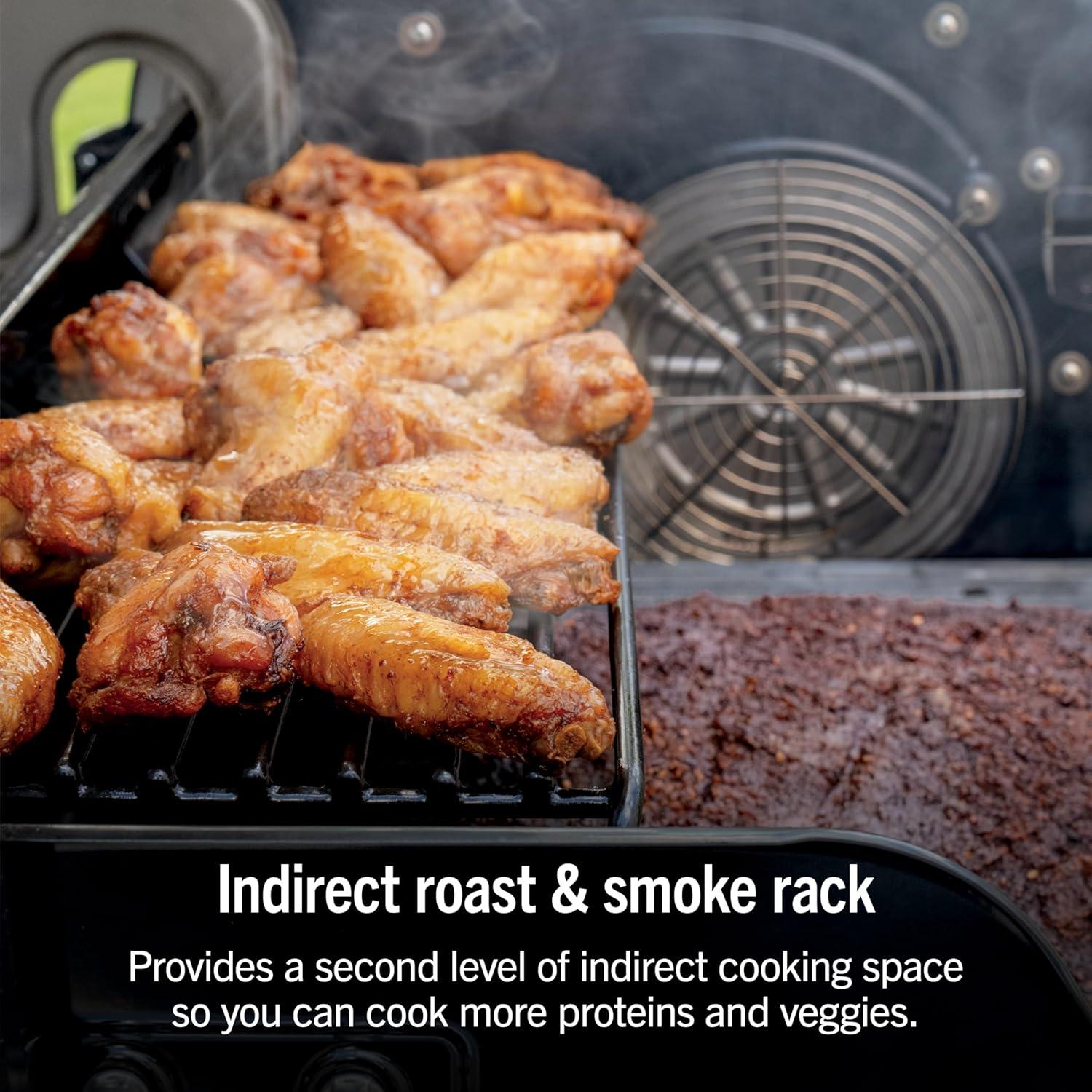 imageNinja FlexFlame Grill and Smoker Electric and Propane Grill Roaster BBQ Grill 5in1 Cooking System 3 Burner Digital Control Outdoor Cooking Griddle Pizza Maker Blue PG301BLGreen