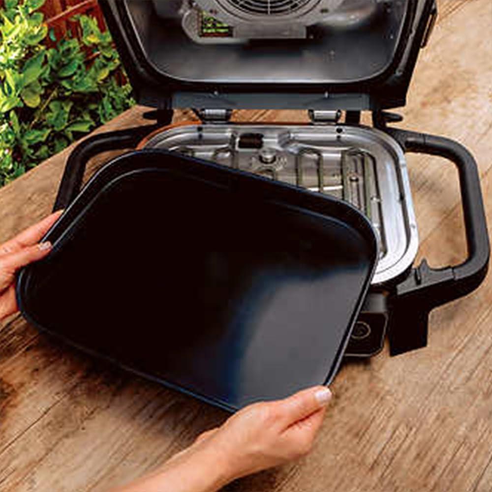 imageNinja OG705CO Woodfire Outdoor Grill and Smoker Black RenewedBlack
