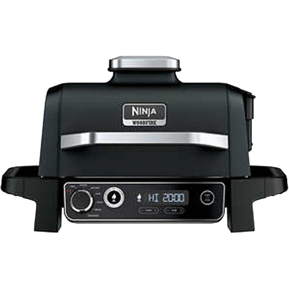 imageNinja OG705CO Woodfire Outdoor Grill and Smoker Black RenewedBlack