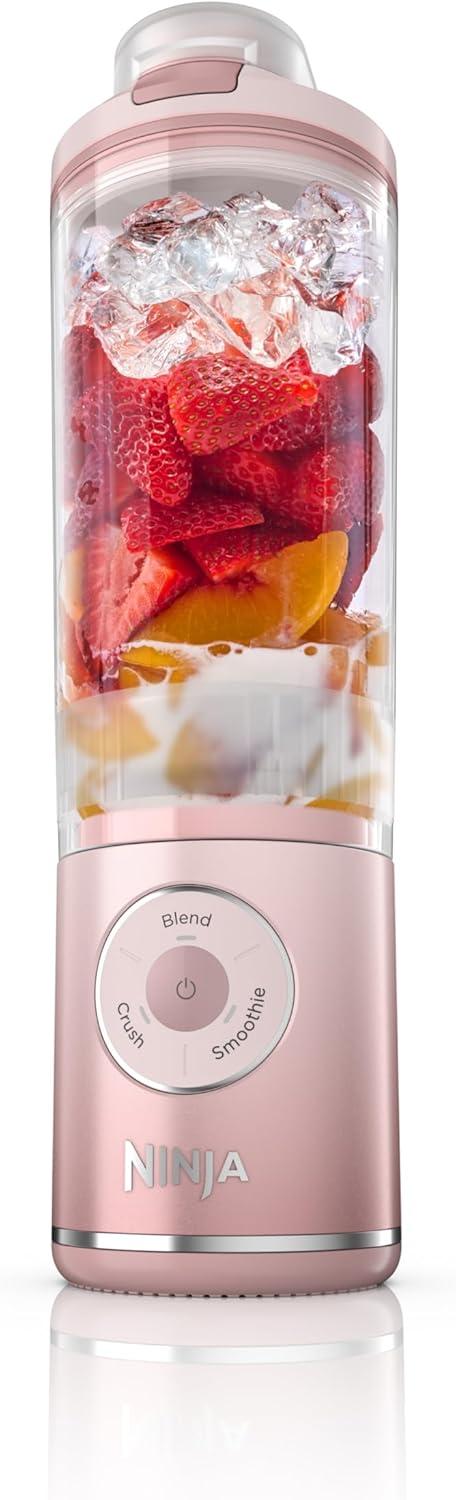 imageNinja Blast Max Portable amp Personal Blender Twist amp Go Smoothie Blend Ice Crush 3 Programs Cordless 22 oz removable Vessel Dishwasher Safe Leakproof Grey BC251GYPink
