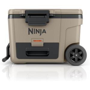 Ninja | Cooler | FrostVault 45QT Cooler with Wheels | Insulated with Temp Dry Storage Drawer | Keeps Ice Cold for Days | for The Beach, Camping, Picnics & More | Birch Beige | FB245CS(Birch Beige)