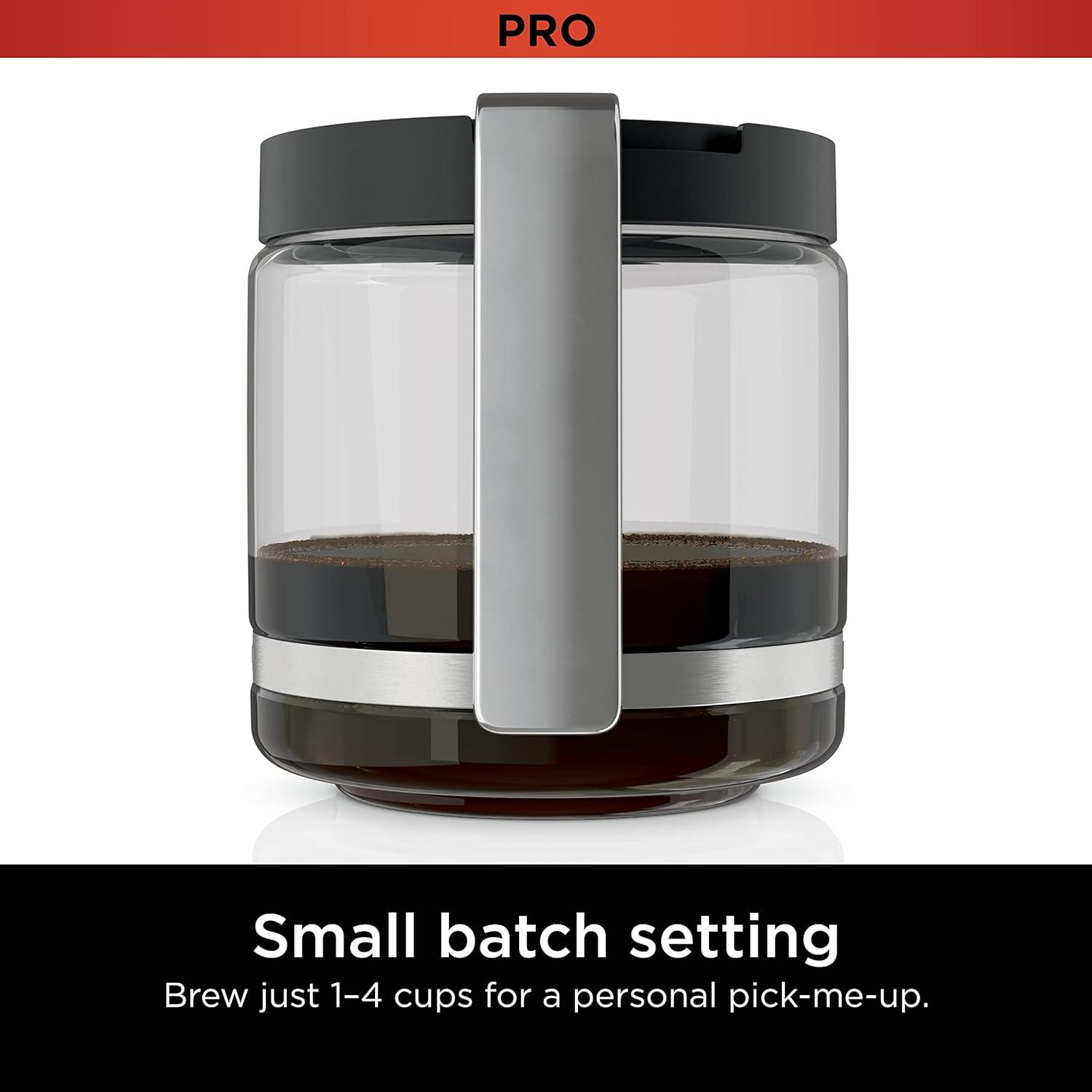imageNinja Programmable XL 14Cup Coffee Maker PRO with Permanent Filter 2 Brew Styles Classic amp Rich Delay Brew Freshness Timer amp Keep Warm Dishwasher Safe Copper DCM201CPStainless Steel