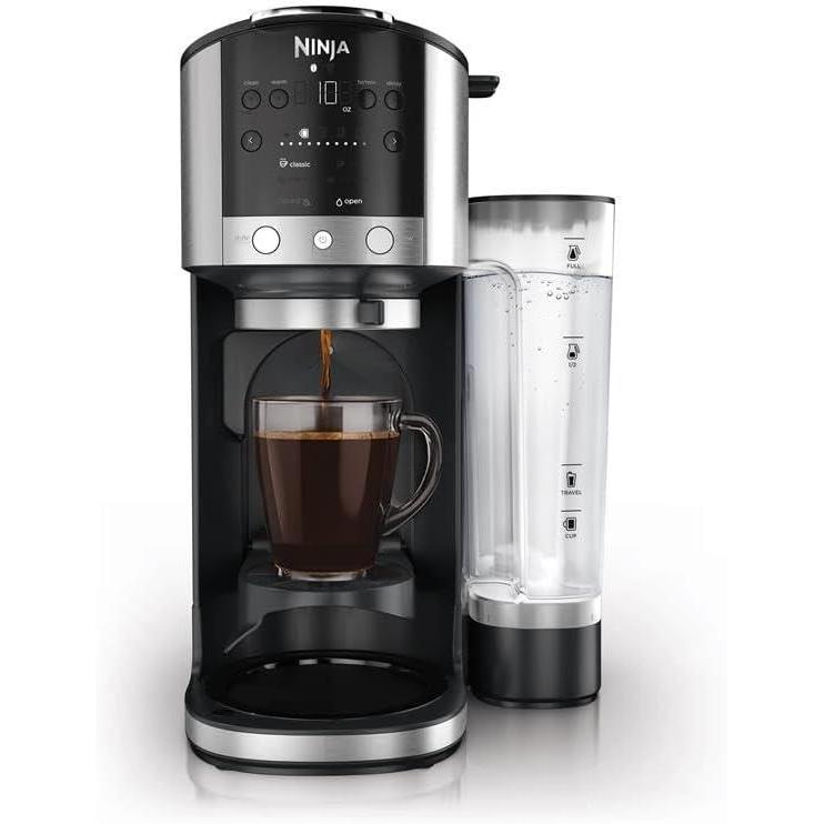 imageNinja DualBrew Coffee Maker  Brew Coffee Grounds amp Pods  Brew Classic Rich Over Ice amp Cold Brew  Brew SingleServe Cup to Full 12Cup Carafe  Stainless Steel  GP161