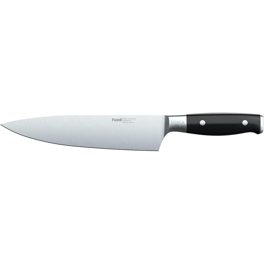 imageNinja K32004 Foodi NeverDull System 4Piece Steak Knife Set Premium German Stainless Steel Black8 Chef Knife