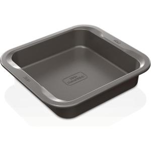 Ninja B30408 Foodi NeverStick Premium 8 inch Square Cake Pan, Nonstick, Oven Safe up to 500⁰F, Dishwasher Safe, Grey(8″ Square Pan)