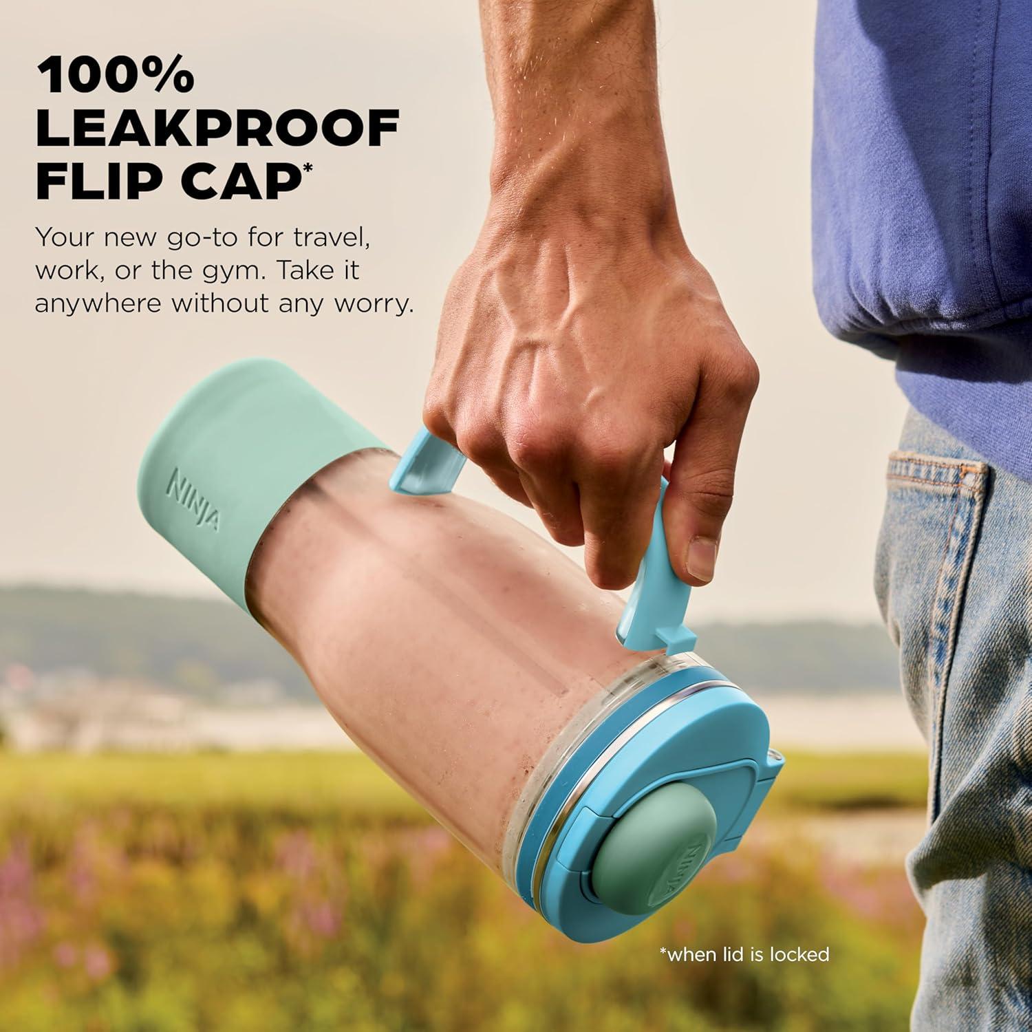 imageNinja Blendboss Personal Blender for Smoothies amp Frozen Drinks 26oz Travel Tumbler with LeakProof Lid Chug Spout amp Detachable Straw AutoiQ Technology Blue Raspberry DB351BLBlue Raspberry