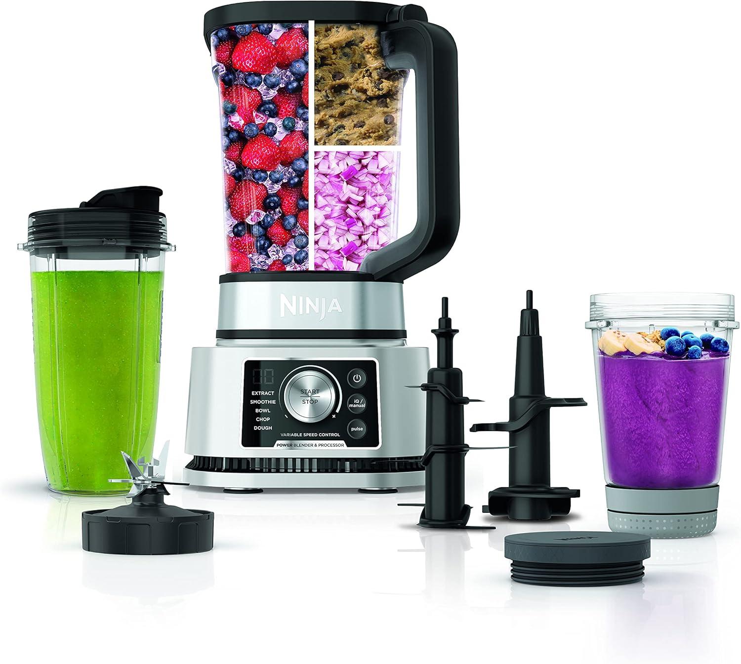 imageNinja Foodi Power Blender amp Processor System with Smoothie Bowl Maker and Nutrient Extractor BlackSilver SS351C Canadian Edition 72ozBlender