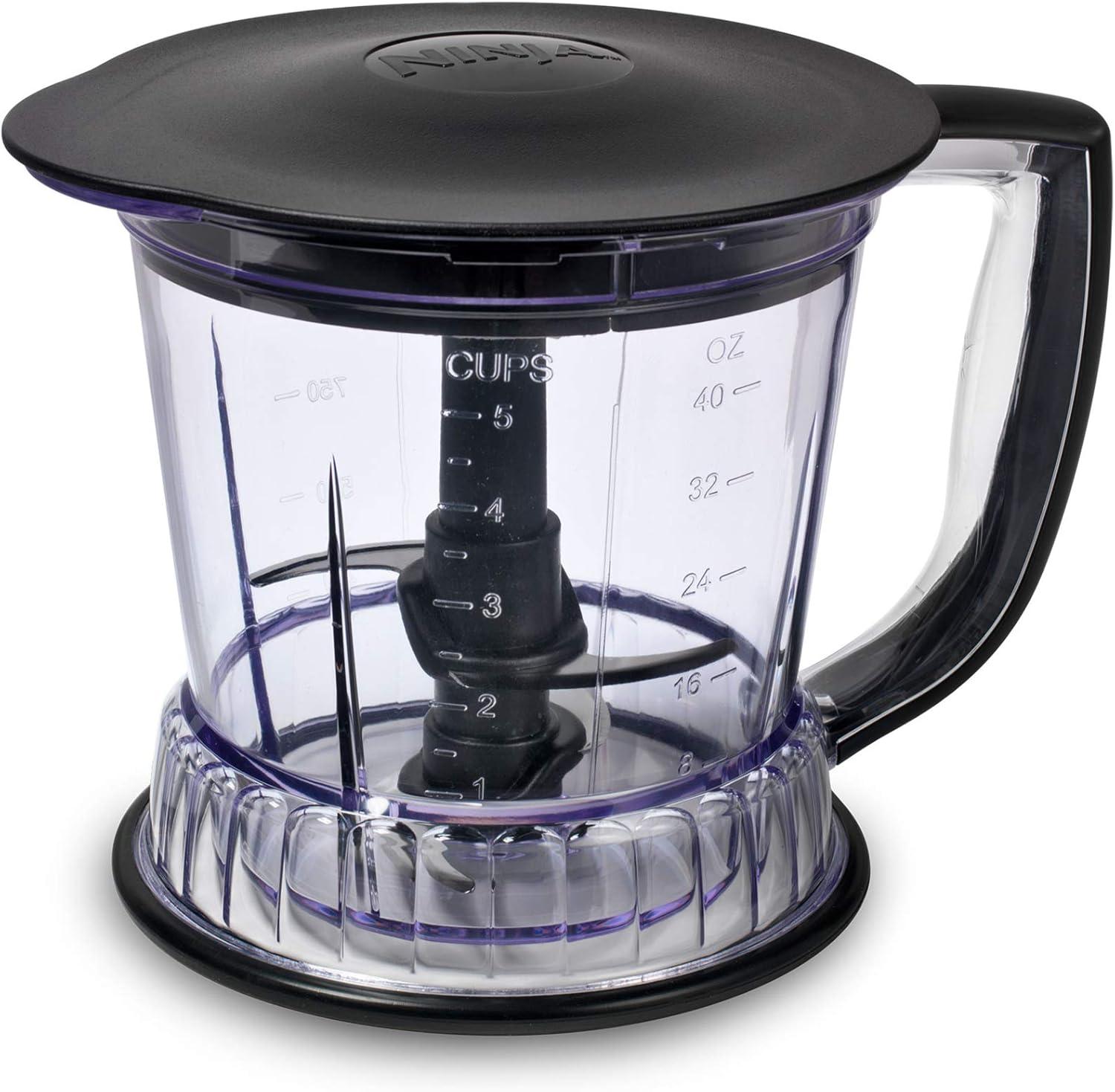 imageNinja QB900B Master Prep Food Processor Blender with 48 oz Pitcher amp 16 oz Chopping Bowl Perfect for Frozen Blending amp Chopping 400 Watts Dishwasher Safe Countertop GreyBlack