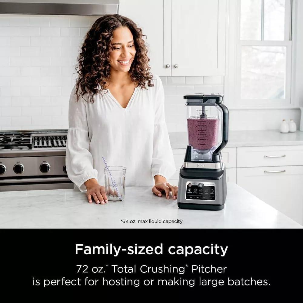 imageNinja RBN803TGT Professional Plus Kitchen Blender System and 8Cup Food Processor with AutoiQ Black Certified Refurbished