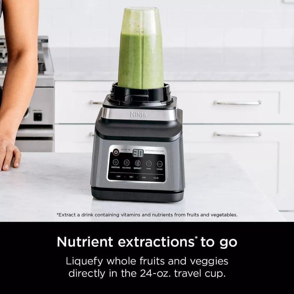 imageNinja RBN803TGT Professional Plus Kitchen Blender System and 8Cup Food Processor with AutoiQ Black Certified Refurbished