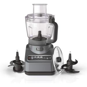 Ninja BN601 Professional Plus Food Processor 1000-Peak-Watts with Auto-iQ Preset Programs Chop Puree Dough Slice Shred with a 9-Cup Capacity and a Silver Stainless Finish (Renewed)