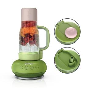 Ninja Blendboss™ | Personal Blender for Smoothies & Frozen Drinks | 26oz Travel Tumbler with LeakProof Lid, Chug Spout & Detachable Straw | Auto-iQ Technology | Blue Raspberry | DB351BL(Watermelon Bubblegum)