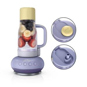 Ninja Blendboss™ | Personal Blender for Smoothies & Frozen Drinks | 26oz Travel Tumbler with LeakProof Lid, Chug Spout & Detachable Straw | Auto-iQ Technology | Blue Raspberry | DB351BL(Lavender Lemonade)