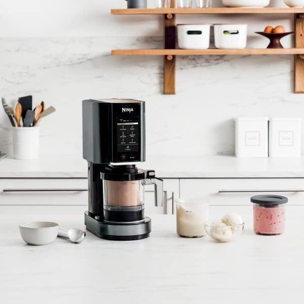 imageNinja CREAMi Ice Cream Sorbet Milkshake Maker 3 CREAMi Pints Black