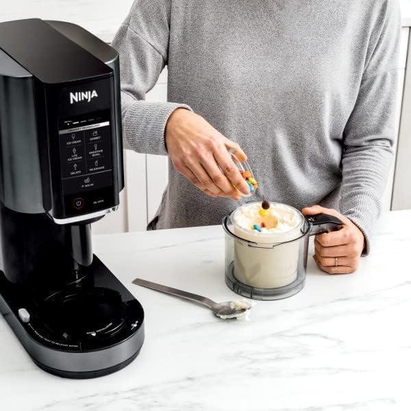 imageNinja CREAMi Ice Cream Sorbet Milkshake Maker 3 CREAMi Pints Black