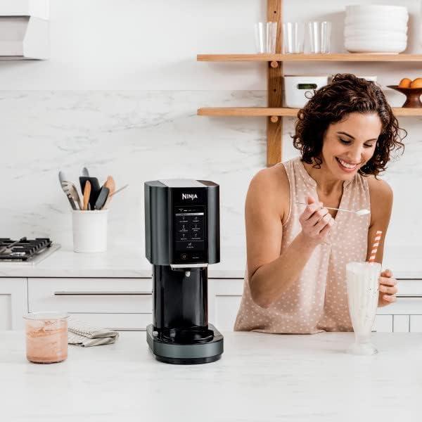 imageNinja CREAMi Ice Cream Sorbet Milkshake Maker 3 CREAMi Pints Black