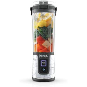 Ninja Blast Portable Blender, Cordless, 18oz. Vessel, Personal Blender For-Shakes and Smoothies, BPA Free, Leakproof-Lid and Sip Spout, USB-C Rechargeable, Dishwasher Safe Parts, Tinted Mint, BC151MT(White Marble)