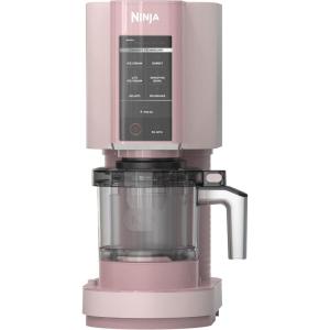 Ninja CREAMi Ice Cream Maker for Gelato, Mix-ins, Milkshakes, Sorbet, Smoothie Bowls, 7 One-Touch Programs, with (2) Pint Containers & Lids, Compact Size, Perfect for Kids, Orange Mango, NC301AO(Strawberry)