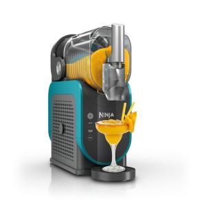 Ninja FS301 Professional Maker with RapidChill Technology, 88 oz Drink & Slushie Machine, 5 Preset Programs, Frozen Margaritas, Frappés, and More, Premium Accents, Black (Renewed)(88 oz & 2 Presets)