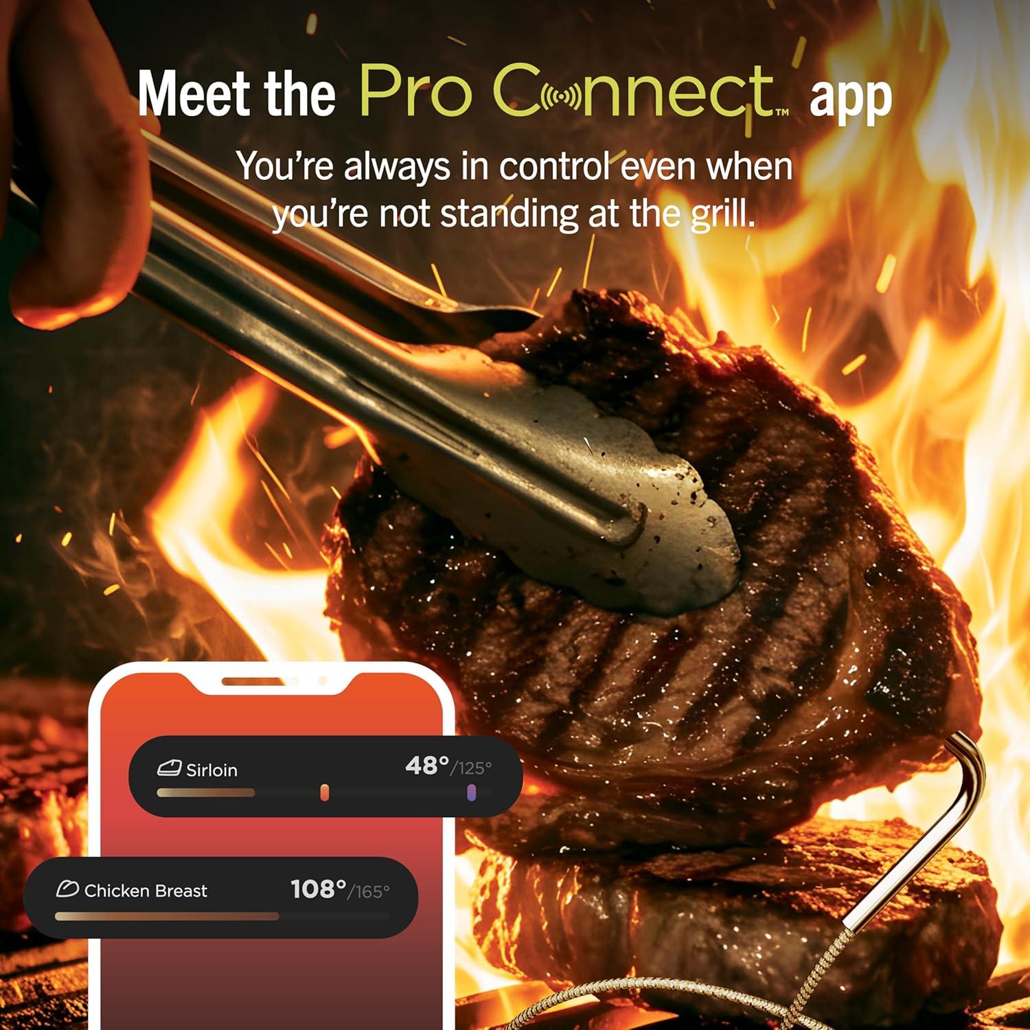imageNinja FlexFlame ProConnect Grill amp Smoker 5in1 Smart Cooking System Electric amp Propane AppConnected 3Burner Digital Control Roast Griddle amp Pizza Maker BlackGold PG305