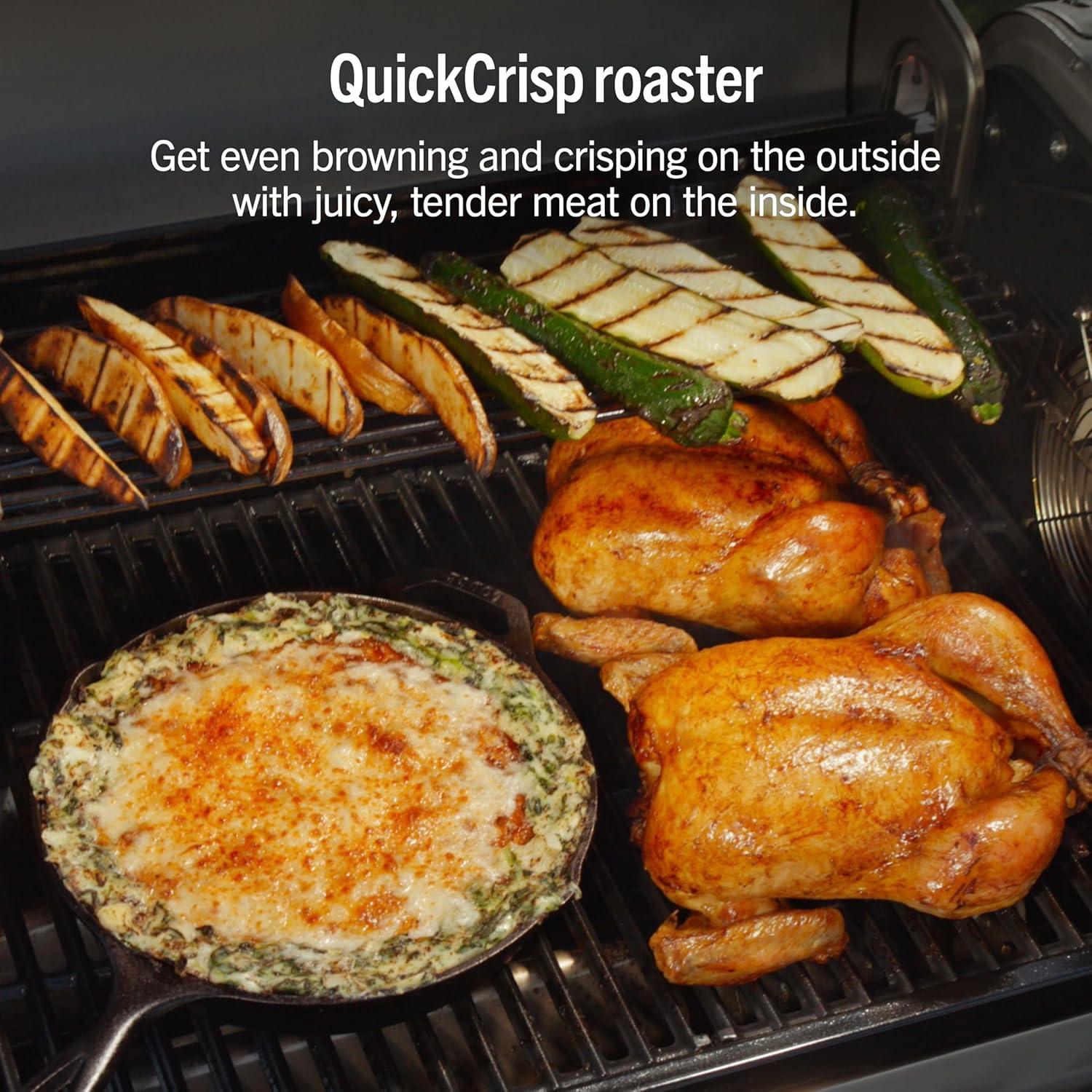 imageNinja FlexFlame ProConnect Grill amp Smoker 5in1 Smart Cooking System Electric amp Propane AppConnected 3Burner Digital Control Roast Griddle amp Pizza Maker BlackGold PG305