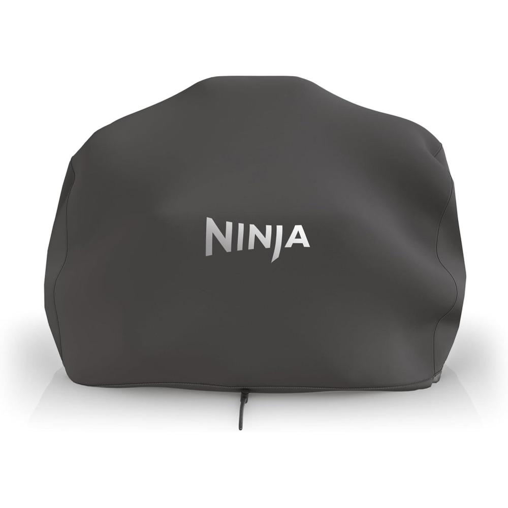 imageNinja Woodfire XL Premium Grill Cover Pro Compatible with XL Grill amp Smoker UV amp Water Resistant Elastic Drawstring for Snug Fit YearRound Protection 13 x 24 Black XSKCOVERXLGrill Smoker Cover