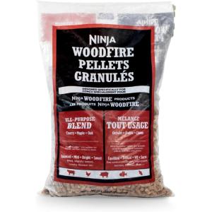 Ninja Woodfire Pellets, Robust Blend 2-lb Bag, Up to 20 Cooking Sessions, 100% Real Wood Pellets, Only Compatible with Ninja Woodfire Grills & Ovens, Robust Blend, XSKOP2R(All Purpose Blend)