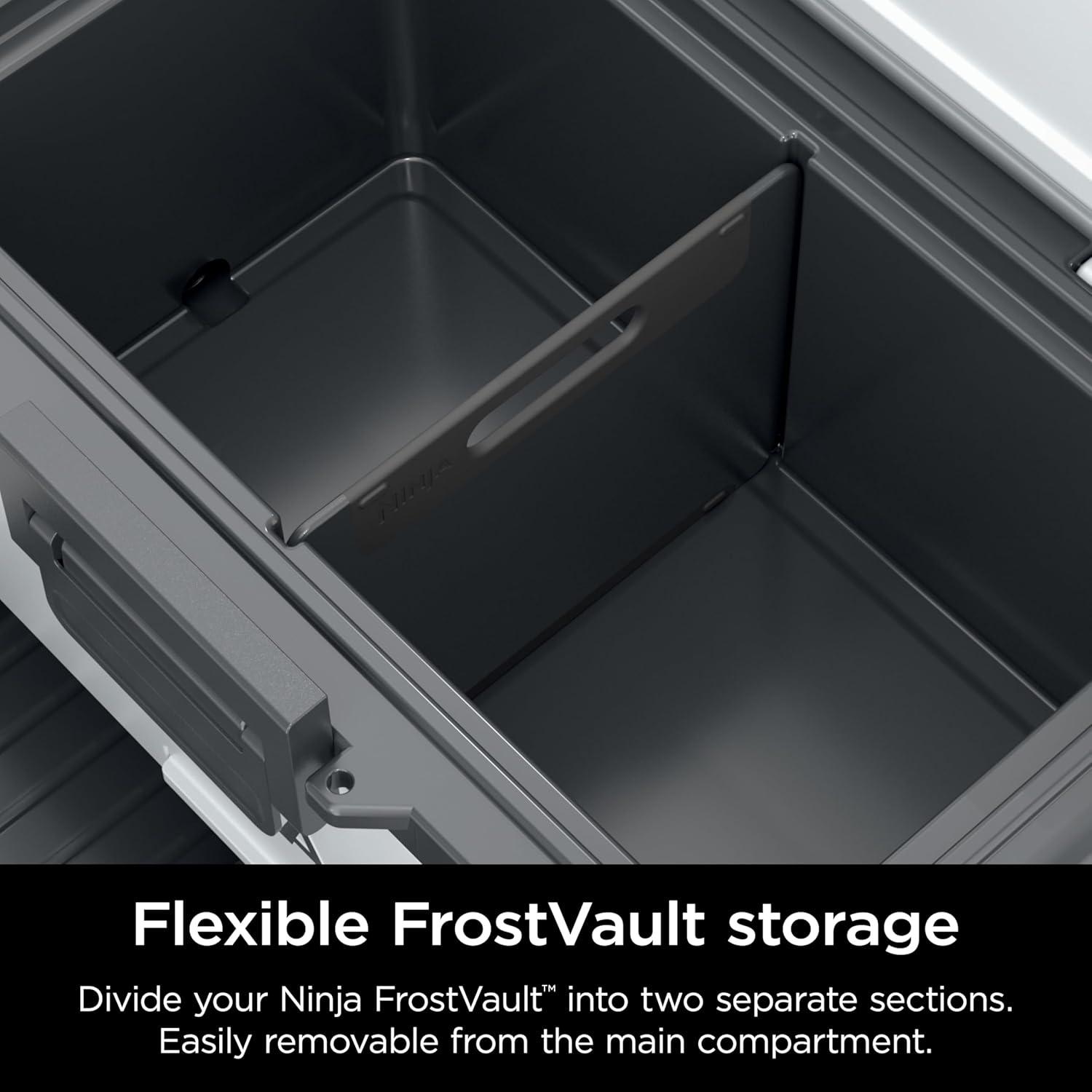 imageNinja FrostVault Cooler Divider Insert amp Cutting Board Multipurpose Removable Divider Easy to Clean Dishwasher Safe Designed to Fit Ninja FrostVault Black XSKCUTBRDDIVDR941 in L x 1209 in W x 0433 in H