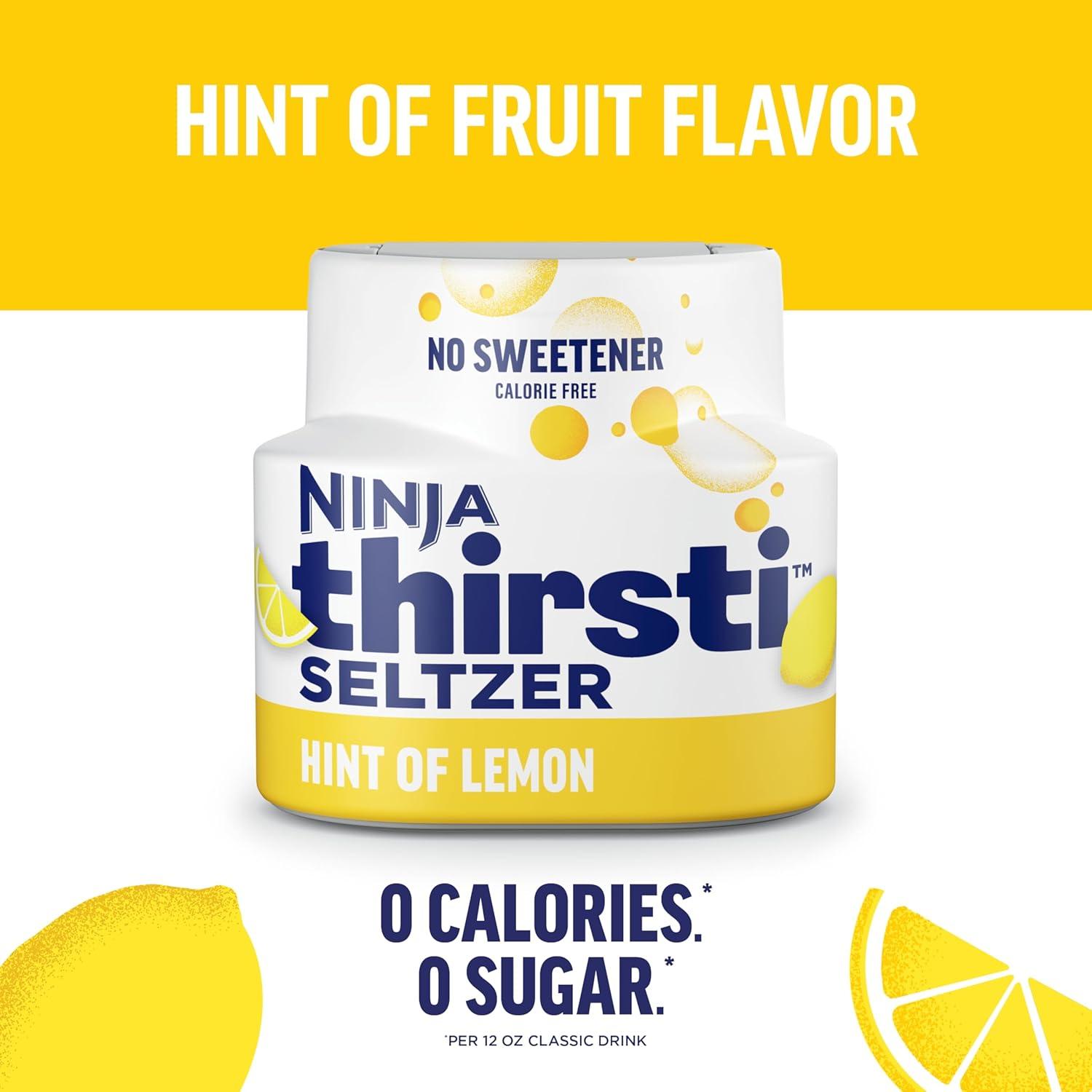 imageNinja Thirsti Flavored Water Drops Berry Lemon Variety Pack Refreshing Fruit Flavors Zero Calories Zero Sugar Makes 1720 12oz drinks 3 Pack WCFV1Lemon
