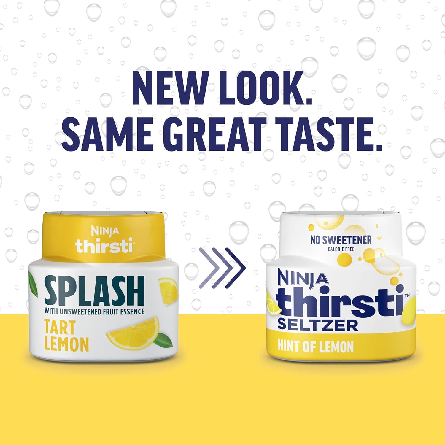 imageNinja Thirsti Flavored Water Drops Berry Lemon Variety Pack Refreshing Fruit Flavors Zero Calories Zero Sugar Makes 1720 12oz drinks 3 Pack WCFV1Lemon
