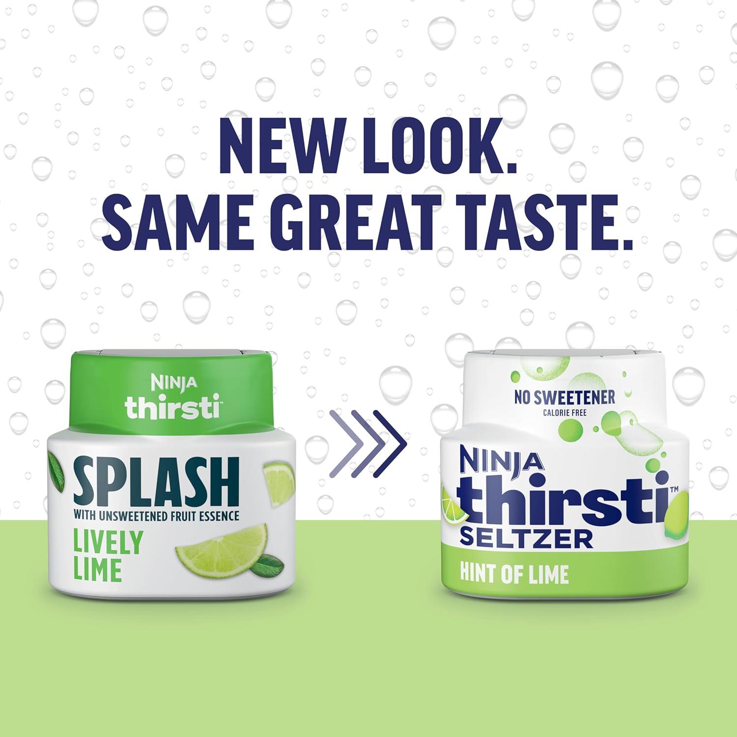 imageNinja Thirsti Flavored Water Drops Berry Lemon Variety Pack Refreshing Fruit Flavors Zero Calories Zero Sugar Makes 1720 12oz drinks 3 Pack WCFV1Lime