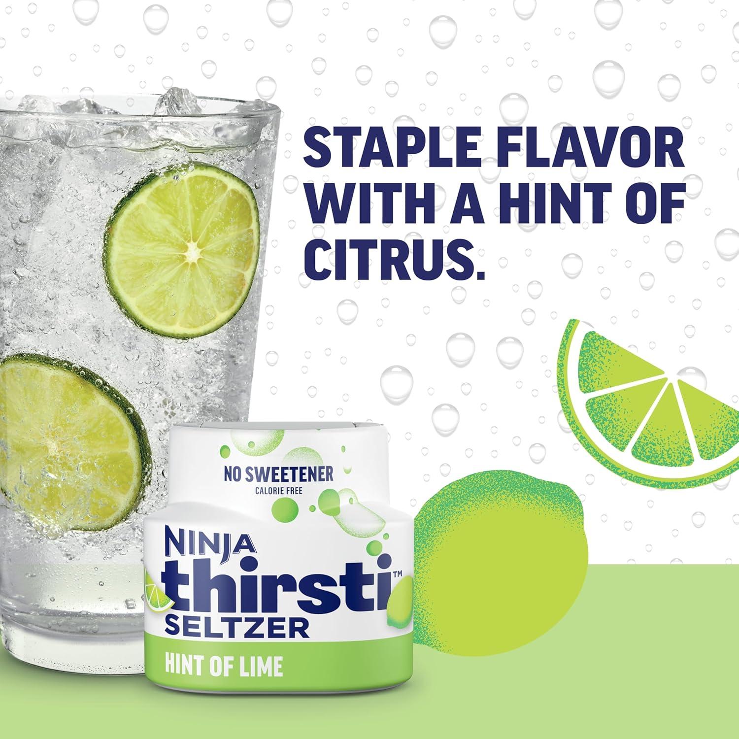 imageNinja Thirsti Flavored Water Drops Berry Lemon Variety Pack Refreshing Fruit Flavors Zero Calories Zero Sugar Makes 1720 12oz drinks 3 Pack WCFV1Lime