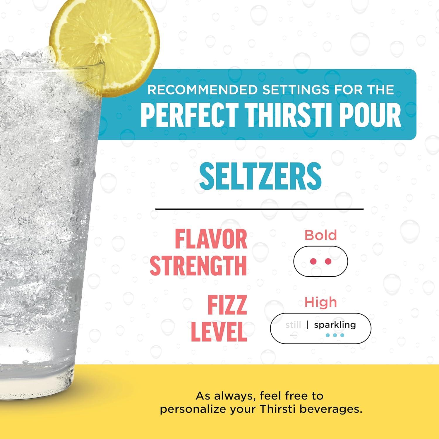 imageNinja Thirsti Flavored Water Drops Berry Lemon Variety Pack Refreshing Fruit Flavors Zero Calories Zero Sugar Makes 1720 12oz drinks 3 Pack WCFV1Mango