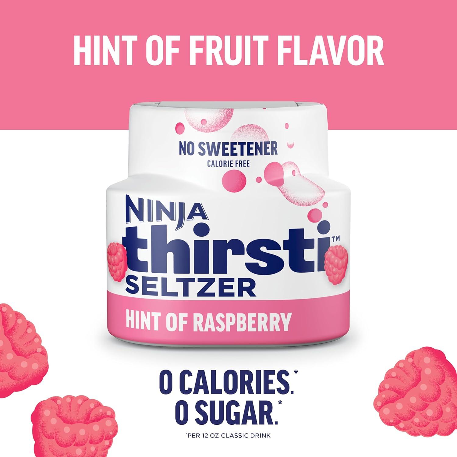 imageNinja Thirsti Flavored Water Drops Berry Lemon Variety Pack Refreshing Fruit Flavors Zero Calories Zero Sugar Makes 1720 12oz drinks 3 Pack WCFV1Raspberry