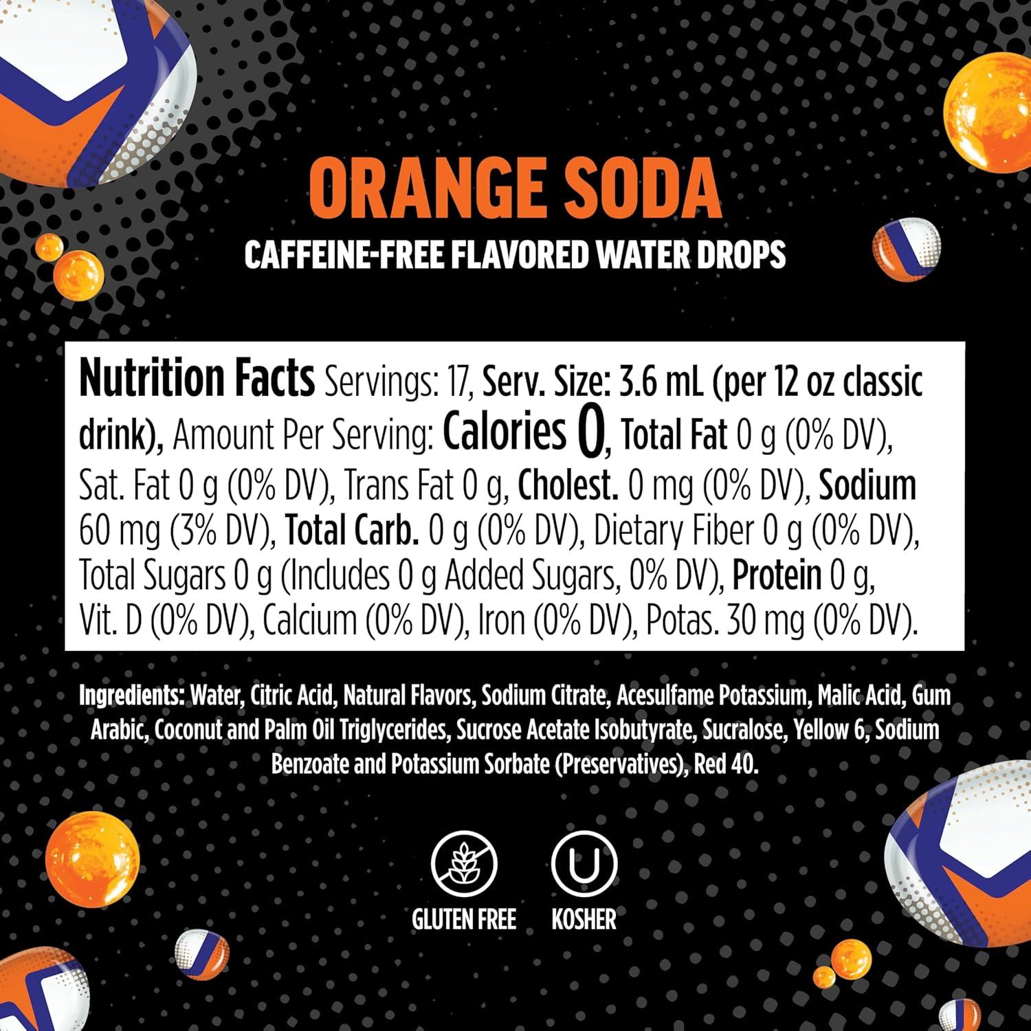imageNinja Thirsti Flavored Water Drops ZERO SODA Dr Thirsti Classic Soda Flavors Sparkling or Still Zero Calories Zero Sugar Makes 17 12oz drinks 3 Pack WCFDRPPAM669 Fl Oz Pack of 1