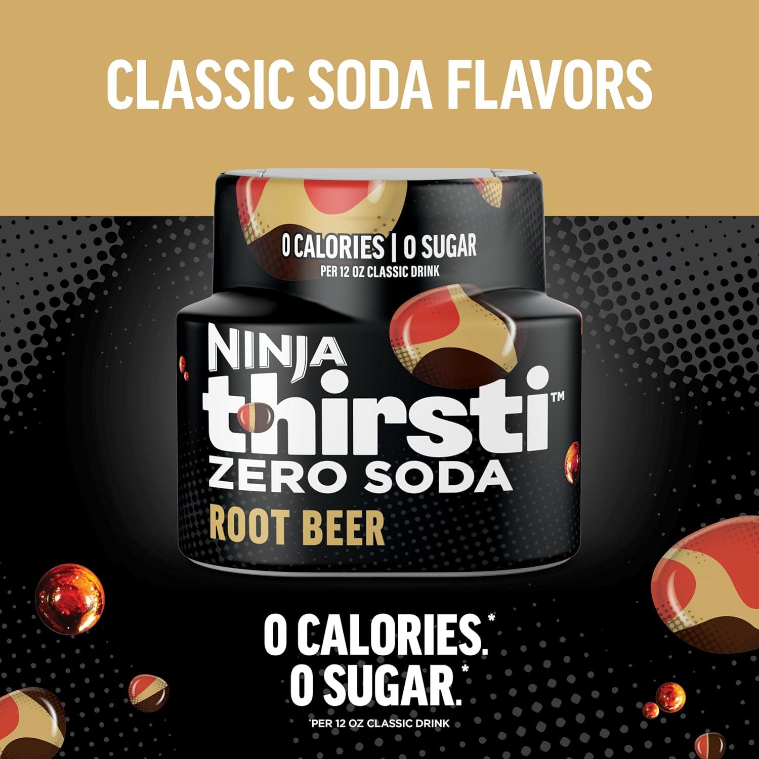 imageNinja Thirsti Flavored Water Drops ZERO SODA Dr Thirsti Classic Soda Flavors Sparkling or Still Zero Calories Zero Sugar Makes 17 12oz drinks 3 Pack WCFDRPPAM207 Fl Oz Pack of 3