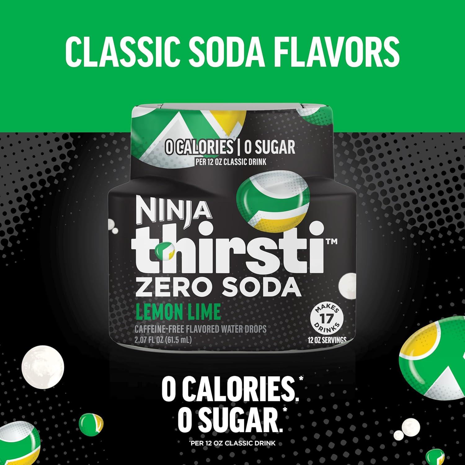imageNinja Thirsti Flavored Water Drops ZERO SODA Dr Thirsti Classic Soda Flavors Sparkling or Still Zero Calories Zero Sugar Makes 17 12oz drinks 3 Pack WCFDRPPAM621 Fl Oz Pack of 1