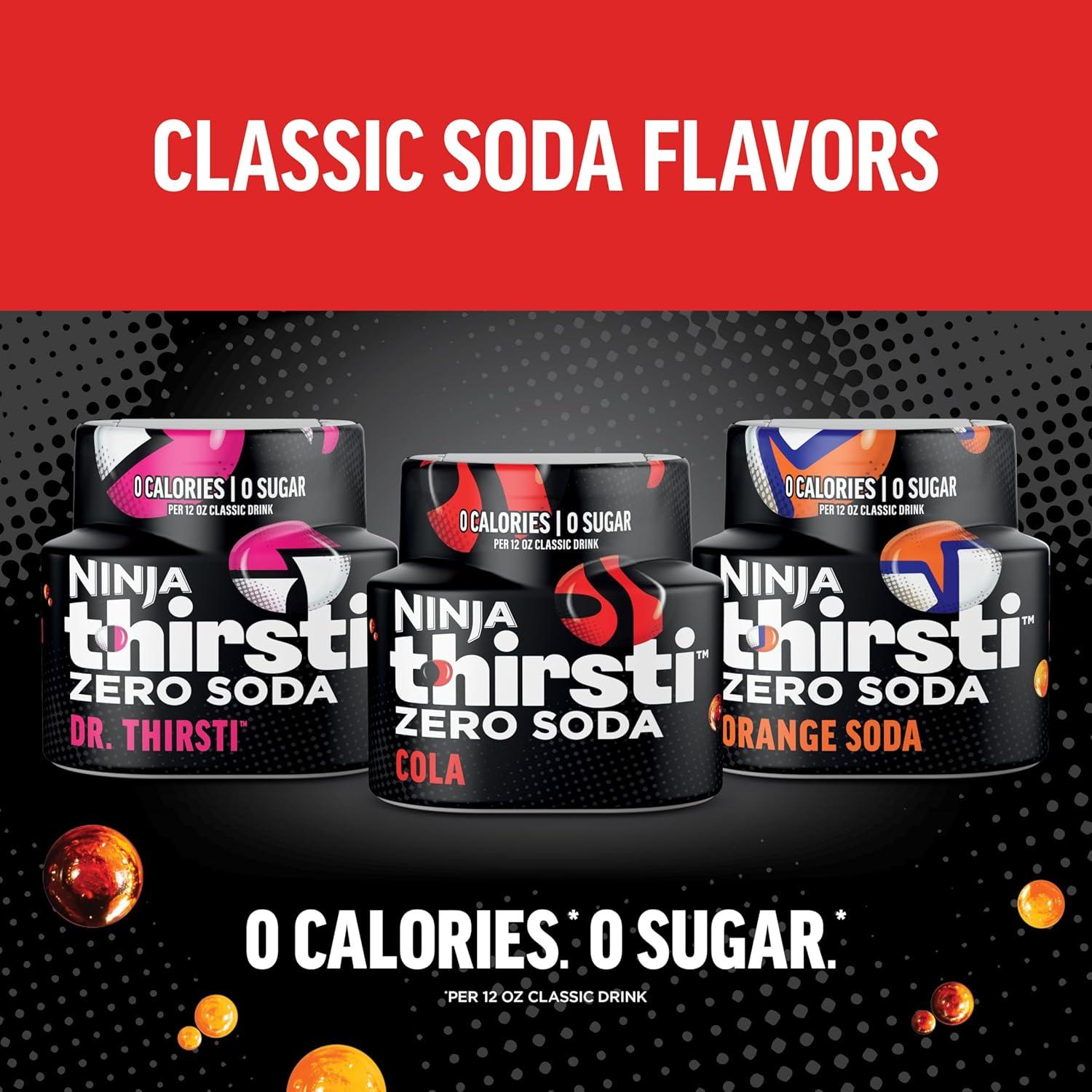 imageNinja Thirsti Flavored Water Drops ZERO SODA Dr Thirsti Classic Soda Flavors Sparkling or Still Zero Calories Zero Sugar Makes 17 12oz drinks 3 Pack WCFDRPPAM669 Fl Oz Pack of 1