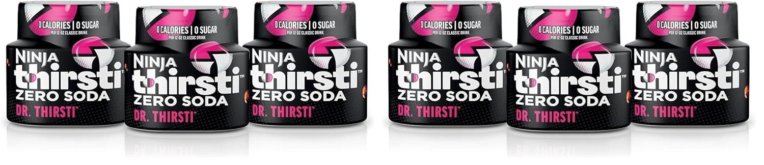 imageNinja Thirsti Flavored Water Drops ZERO SODA Dr Thirsti Classic Soda Flavors Sparkling or Still Zero Calories Zero Sugar Makes 17 12oz drinks 3 Pack WCFDRPPAM207 Fl Oz Pack of 6
