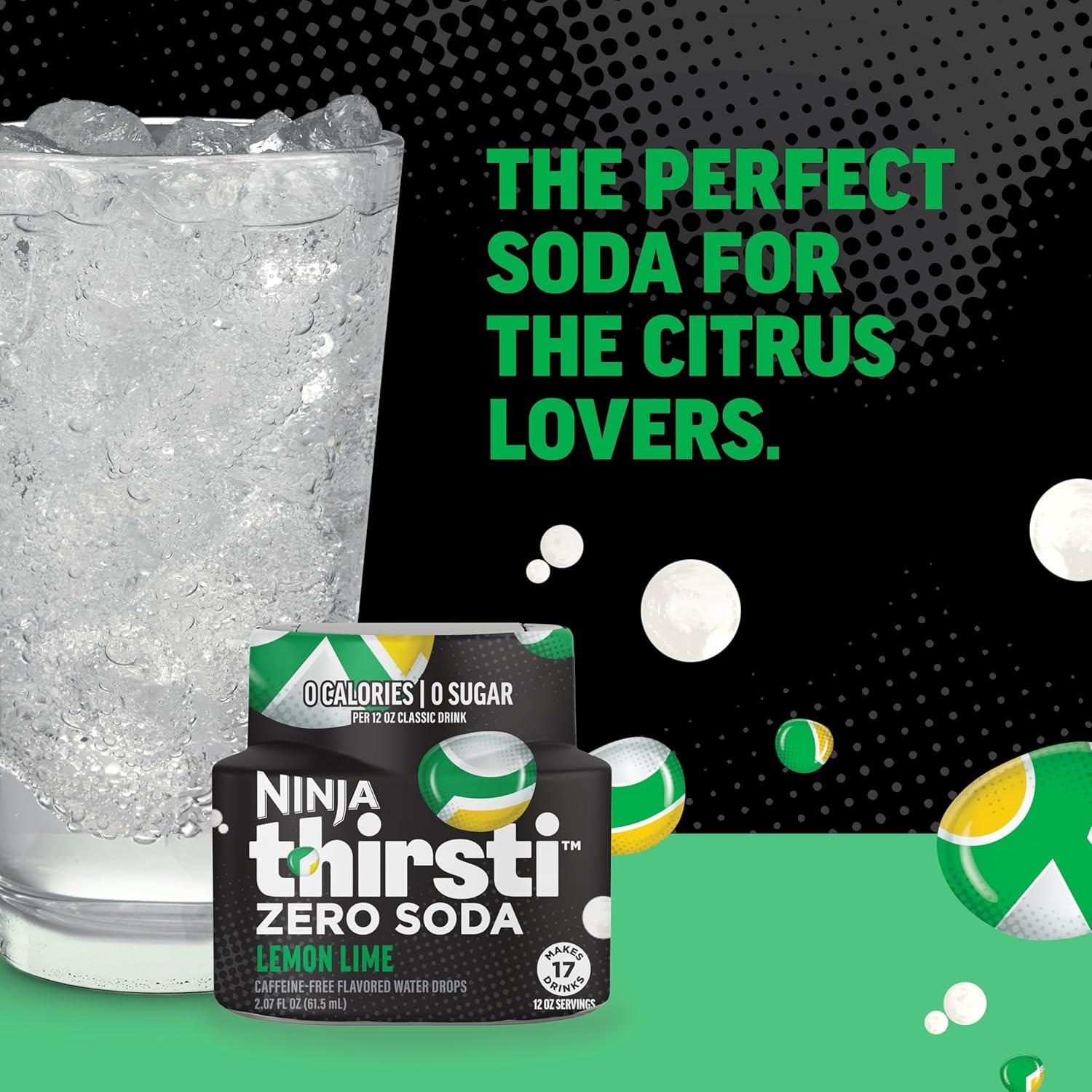 imageNinja Thirsti Flavored Water Drops ZERO SODA Dr Thirsti Classic Soda Flavors Sparkling or Still Zero Calories Zero Sugar Makes 17 12oz drinks 3 Pack WCFDRPPAM621 Fl Oz Pack of 1