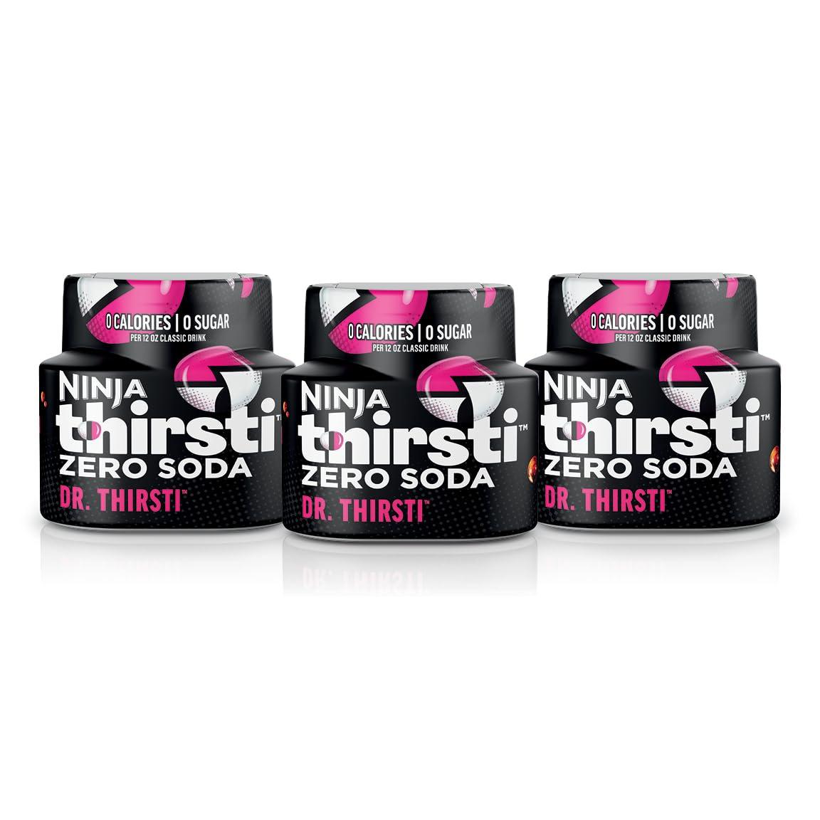 imageNinja Thirsti Flavored Water Drops ZERO SODA Dr Thirsti Classic Soda Flavors Sparkling or Still Zero Calories Zero Sugar Makes 17 12oz drinks 3 Pack WCFDRPPAM207 Fl Oz Pack of 3