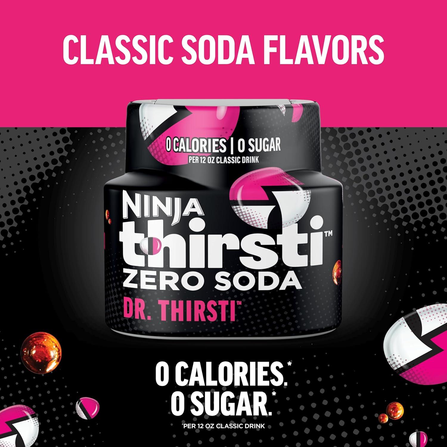 imageNinja Thirsti Flavored Water Drops ZERO SODA Dr Thirsti Classic Soda Flavors Sparkling or Still Zero Calories Zero Sugar Makes 17 12oz drinks 3 Pack WCFDRPPAM207 Fl Oz Pack of 6