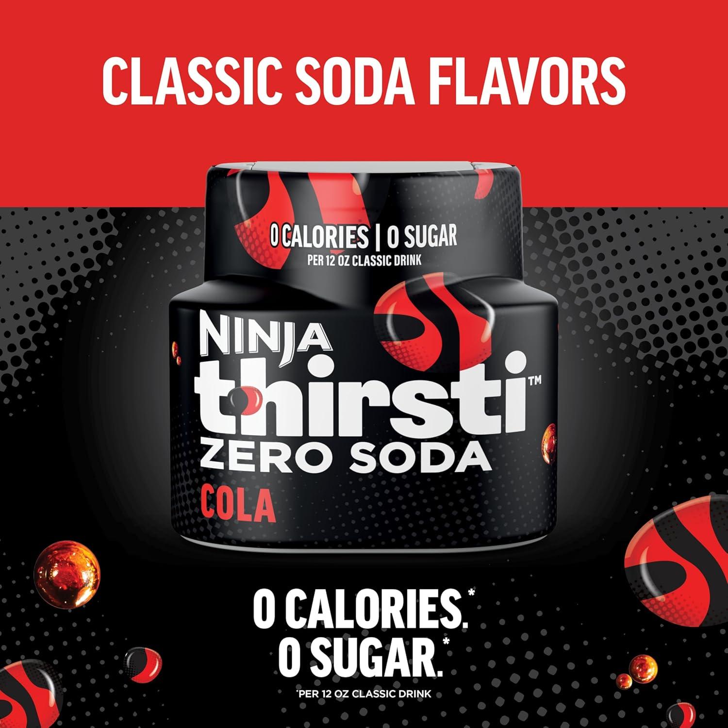 imageNinja Thirsti Flavored Water Drops ZERO SODA Dr Thirsti Classic Soda Flavors Sparkling or Still Zero Calories Zero Sugar Makes 17 12oz drinks 3 Pack WCFDRPPAM207 Fl Oz Pack of 6